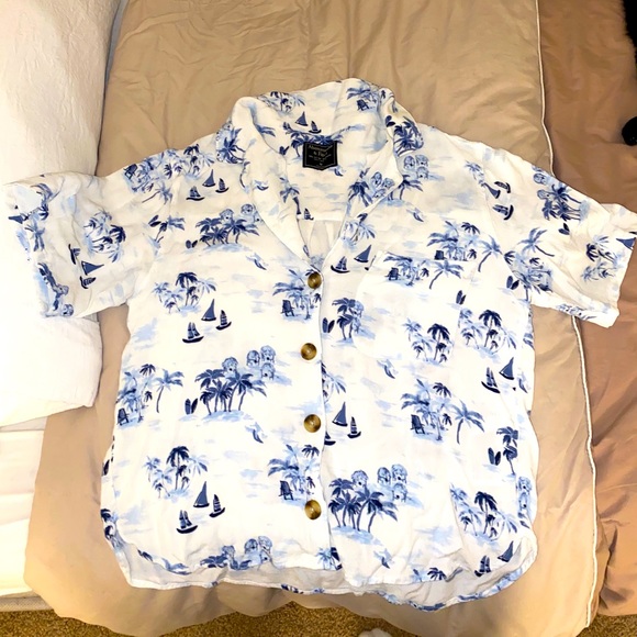 White palm tree T-shirt - Picture 2 of 4